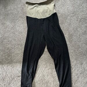 Motherhood Black and Tan Kids Leggings